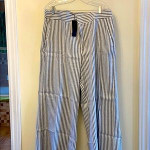 NWT Wide-Leg Striped Pants